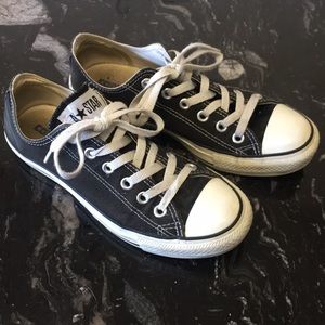 Gently worn black converse